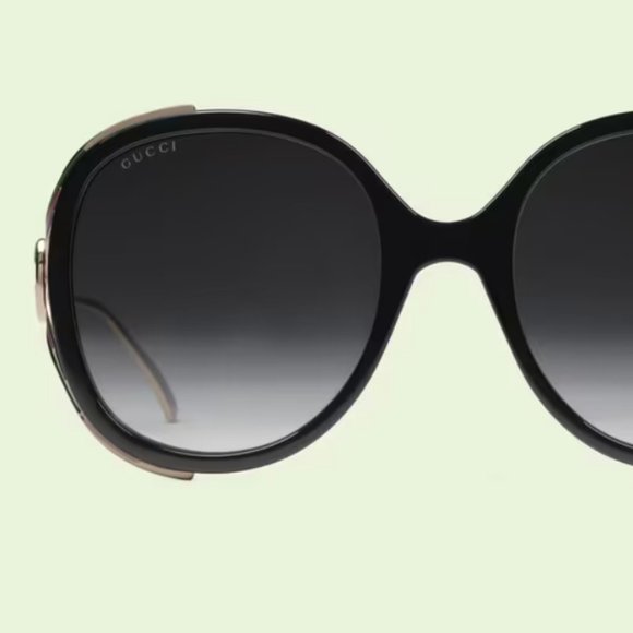 Round-frame Interlocking Gucci Sunglasses